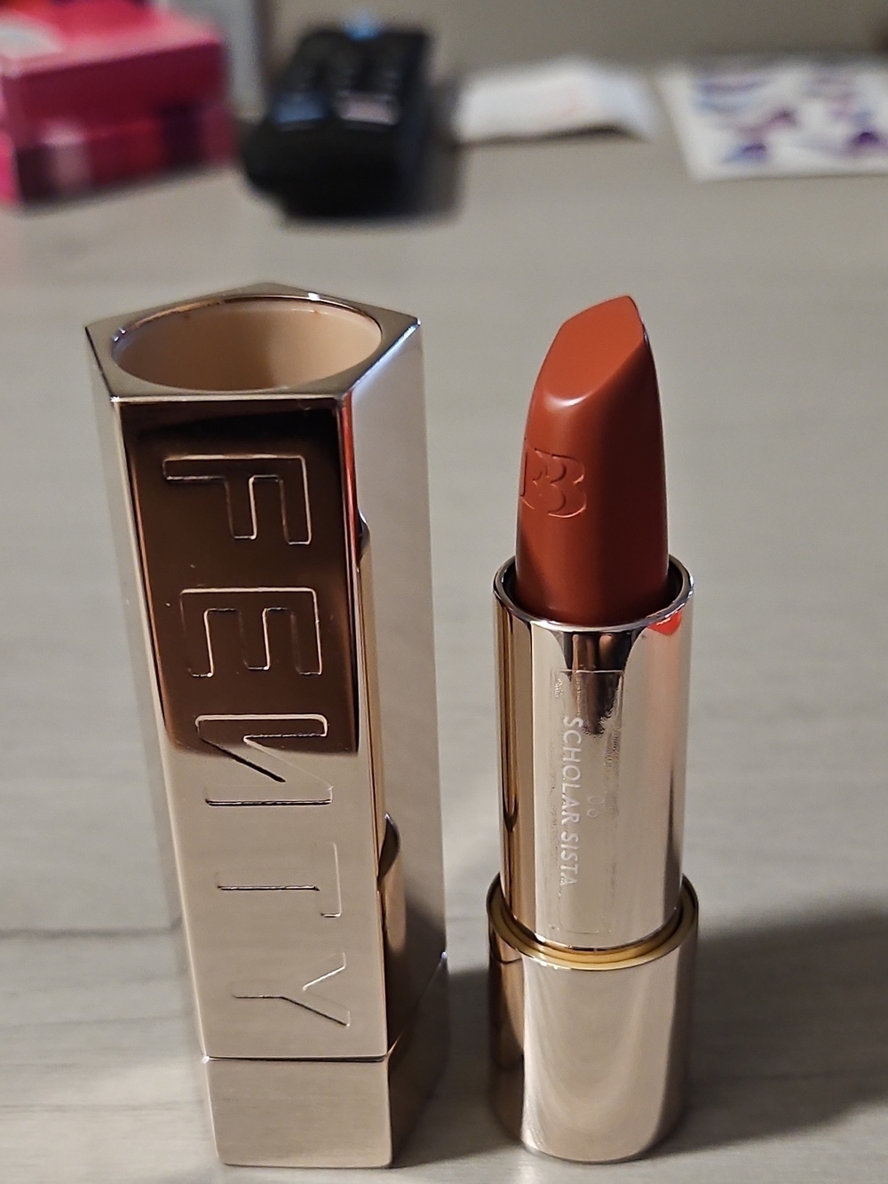 Fenty Beauty Lipstick — Rich Warm Brown